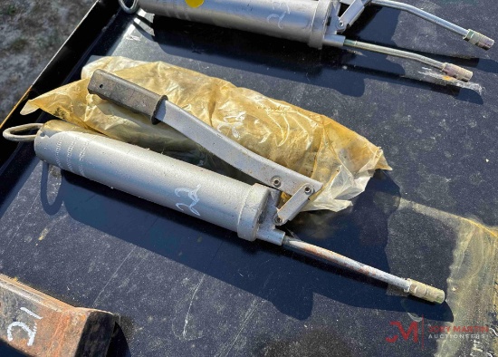 (2) GREASE GUNS