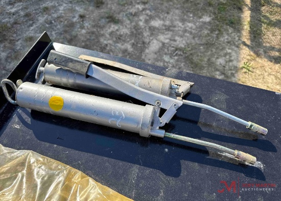 (2) GREASE GUNS
