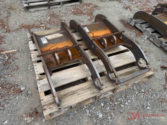 (2) UNUSED 2 FINGER EXCAVATOR THUMBS