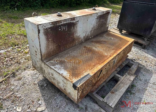 L SHAPED METAL 105 GALLON AUX FUEL TANK