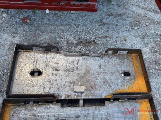 NEW SKID STEER BACKING PLATE