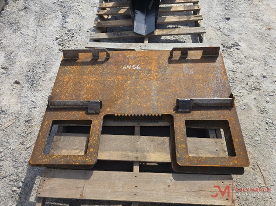 NEW SKID STEER WALK THRU BACKING PLATE