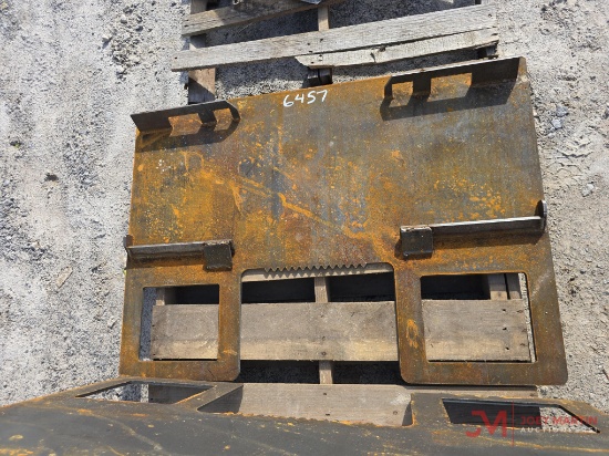 NEW SKID STEER WALK THRU BACKING PLATE