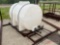 STEEL FRAME MOUNTED 500 GAL. PLASTIC WATER STORAGE TANK
