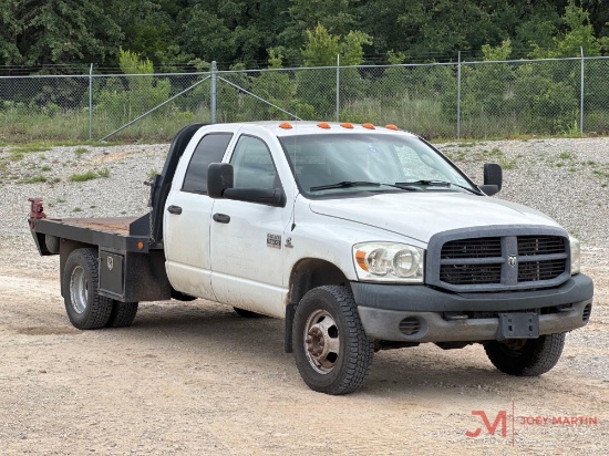 2007 DODGE RAM 3500 FLATBED PICKUP TRUCK
