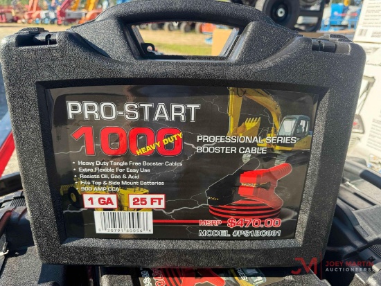 NEW PRO-START BOOSTER CABLES WITH CASE
