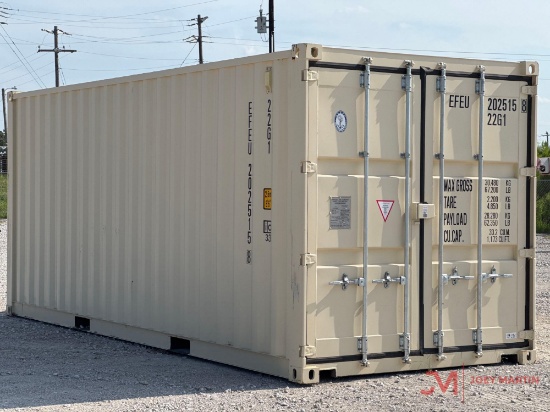 ONE TRIP 20' SHIPPING CONTAINER