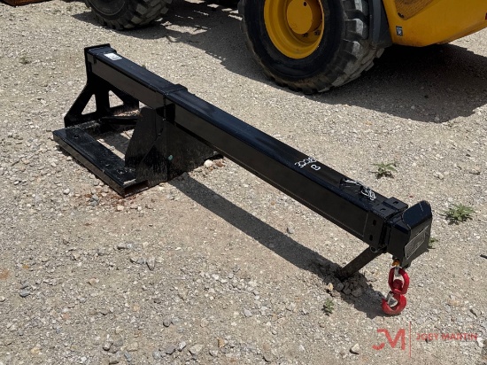 UNUSED EXTENDABLE BOOM POLE FORKLIFT ATTACHMENT