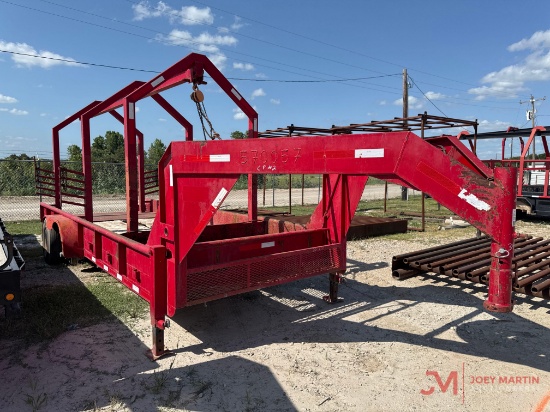2012 SHOP BUILT MONORAIL OIL FIELD GOOSENECK TRAILER
