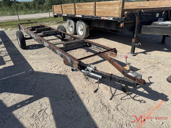 HOMEMADE 3' X 17' SINGLE AXLE TRAILER
