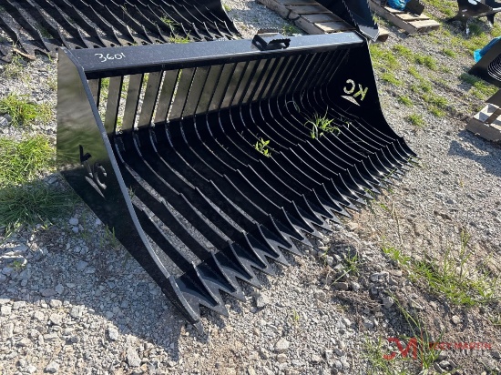 NEW 72" ROCK BUCKET SKID STEER ATTACHMENT