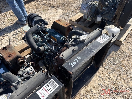 KUBOTA DIESEL ENGINE W/ PANCAKE GENERATOR