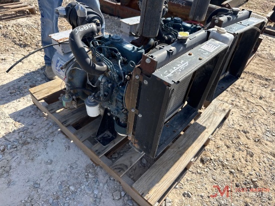 KUBOTA DIESEL ENGINE W/ PANCAKE GENERATOR
