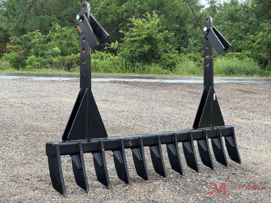 (1)NEW/UNUSED M5 EXTREME DUTY CRAWLER DOZER 11' HANG ON RAKE (D600/132-11)