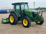 2016 JOHN DEERE 5100E AG TRACTOR & JOHN DEERE MX8 ROTARY CUTTER