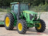2016 JOHN DEERE 6135E AG TRACTOR & JOHN DEERE MX15 BATWING MOWER