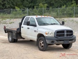 2007 DODGE RAM 3500 FLATBED PICKUP TRUCK