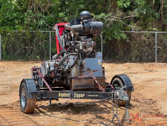 ASPHALT ZIPPER SKID STEER ATTACHMENT AND TRAILER
