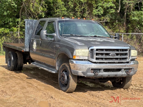 2002 FORD F-350 LARIETSUPER DUTY FLATBED TRUCK