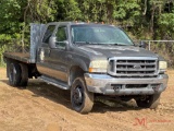 2002 FORD F-350 LARIETSUPER DUTY FLATBED TRUCK