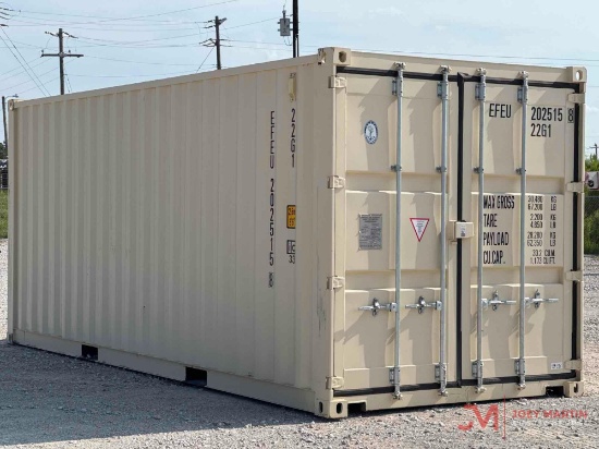 ONE TRIP 20' SHIPPING CONTAINER