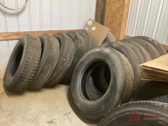 (10) 11R24.5 TIRES
