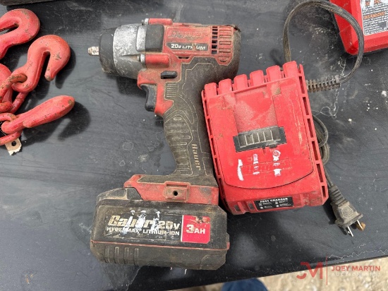 (1) BAUER 3/8" DRIVE 20V IMPACT W/ BATTERY & CHARGER