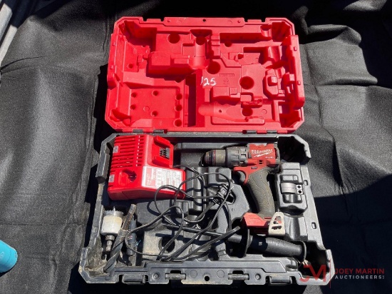 Milwaukee Fuel M18 Cordless Drill With Charger And Case