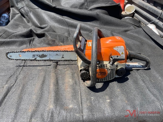 Stihl Ms 170 Gas Powered Chainsaw With Blade Cover