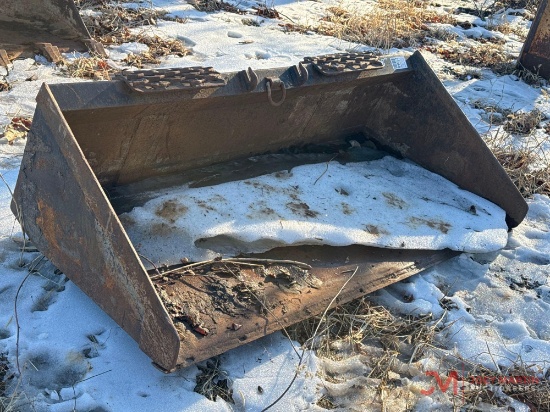 68" Smooth Bucket Skid Steer Attachment