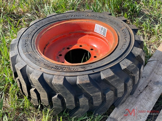 Unused Foam Filled Skid Steer 10-16.5 Tire & Wheel