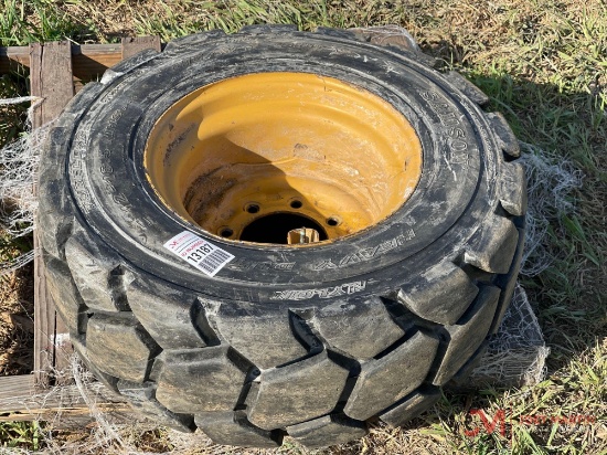 Used Skid Steer 12-16.5 Tire & Wheel