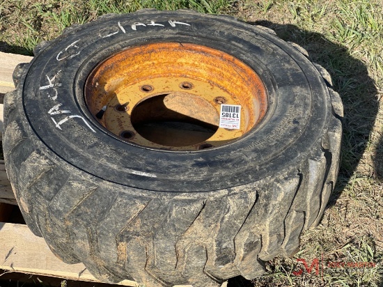 Used Skid Steer 12-16.5 Tire & Wheel