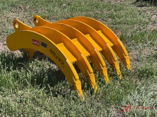 Unused 2025 Toftexcavator 5 Finger Rake Attachment