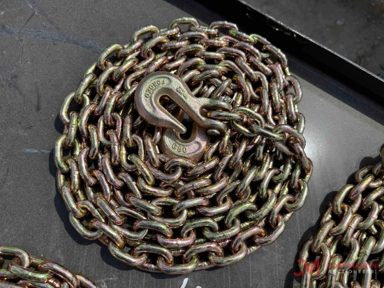 5/16" CHAIN W/ 2 GRAB HOOKS