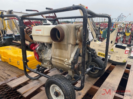 Tsurumi 3" Trash Pump W/ Honda Gx340 Gas Engine