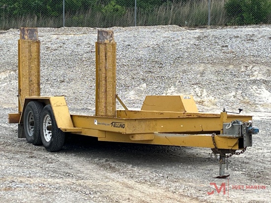 2018 Felling 80" X 16' T/A Equipment Trailer
