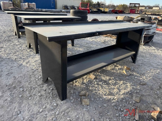 KIT CONTAINERS 28" X 90" STEEL WORK BENCH