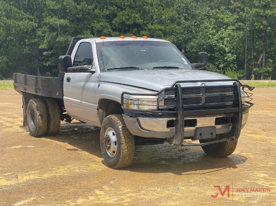 2001 Dodge Ram 3500 Flatbed Truck