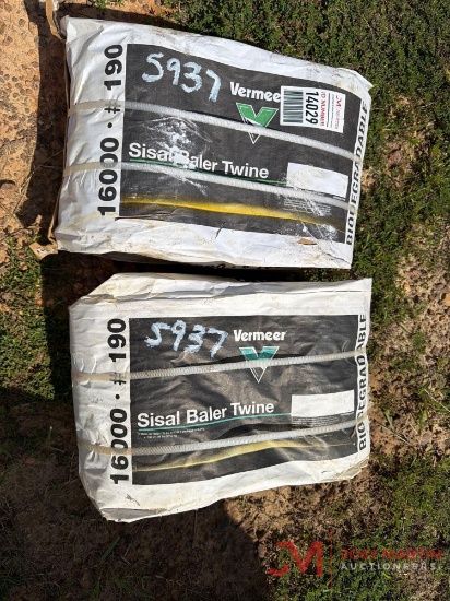 (2) BUNDLESOF VERMEER SISAL ROUND BALER TWINE