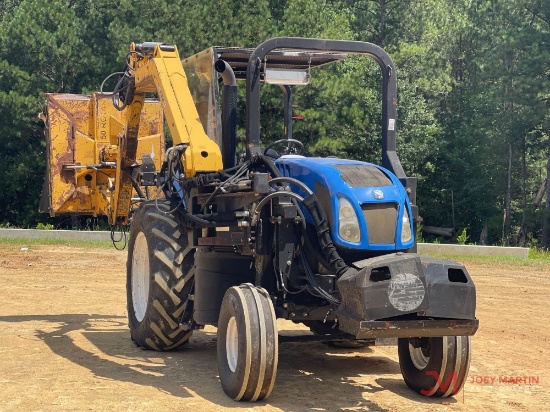 NEW HOLLAND TS6.110 SIDE ARM MOWER TRACTOR