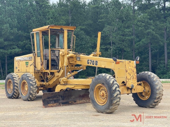 1994 John Deere 670b Motor Grader