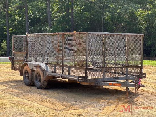 2009 Custombuilt 16' Tandem Axle Utility Trailer