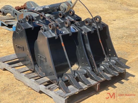 (1) UNUSED SANY 17" TOOTH BUCKET EXCAVATOR ATTACHMENT