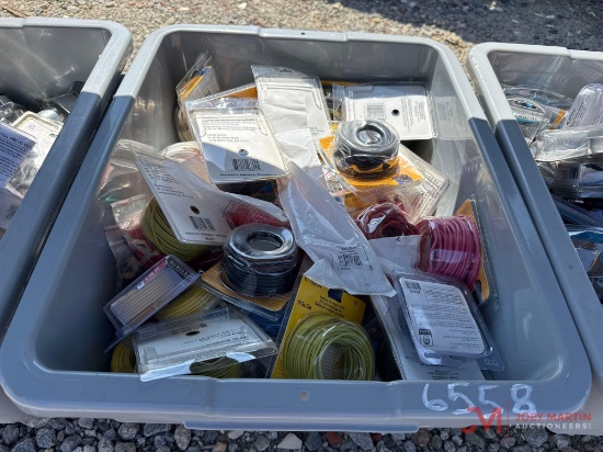 TOTE W/ CONTENTS: MISC. WIRE & CONNECTORS