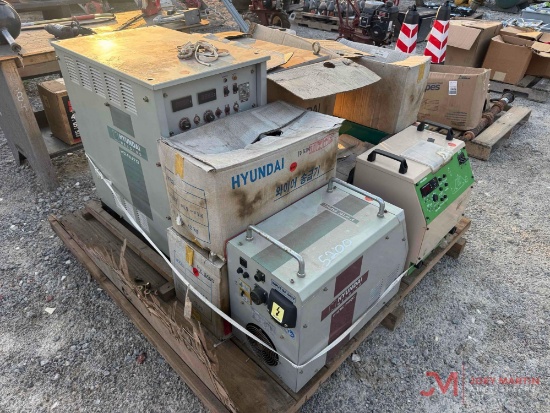 Contents Of Pallet: Various Welders & Fabrication Equipment