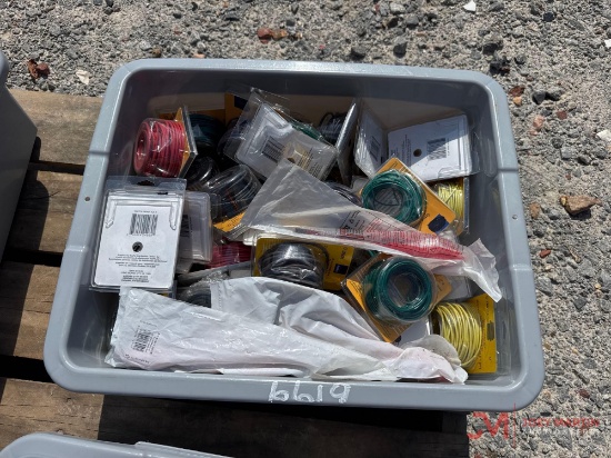 CONTENTS OF TRAY; MISC ELECTRICAL CONNECTORS AND WIRES