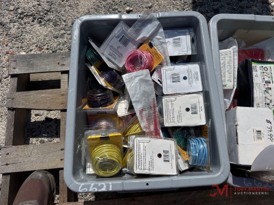CONTENTS OF TRAY; MISC ELECTRICAL CONNECTORS AND WIRES
