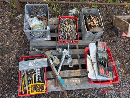 CRATE OF MISC. HAND TOOLS