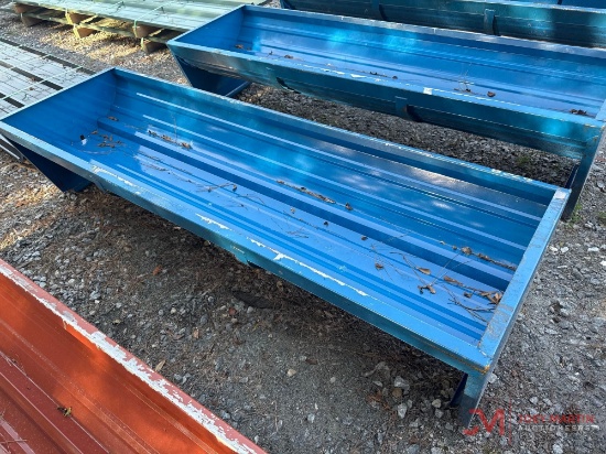 NEW 90" X 28" METAL FEED TROUGH
